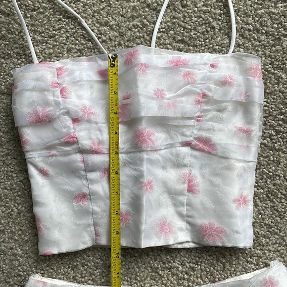 ✨Pink and White Top + Long Skirt Set✨ - Picture 9 of 16